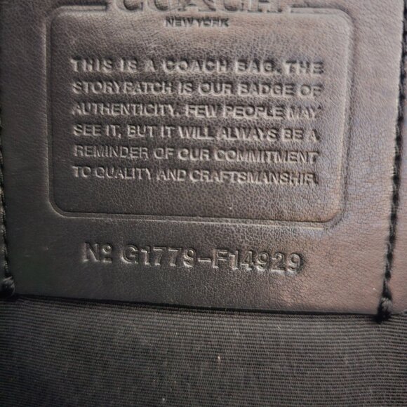 COACH Signature Canvas Tote Bag - Brown and Black - Picture 11 of 12